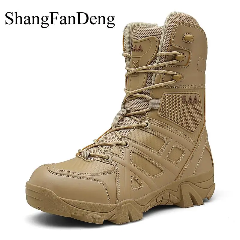 

Men Boots Winter Plus Size 47 Men Shoes High Quality Military Tactical Shoes Desert Motorcycle Snow Boots Ankle Botas Zapatos