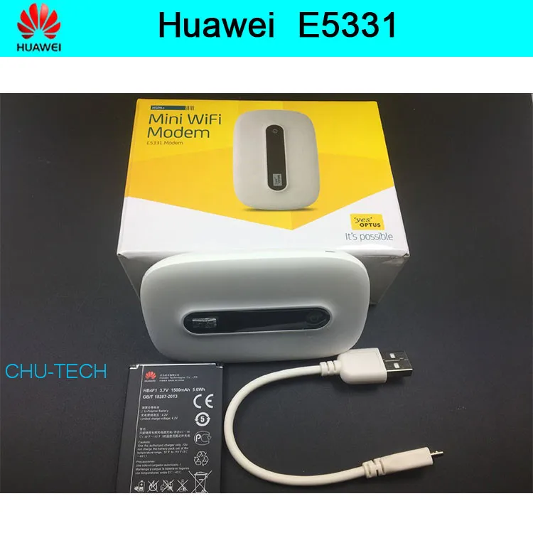 

Unlocked Huawei E5331 21.6M 3G HSPA+ UMTS 900/2100MHz Wireless Router Pocket WiFi Mobile Hotspot