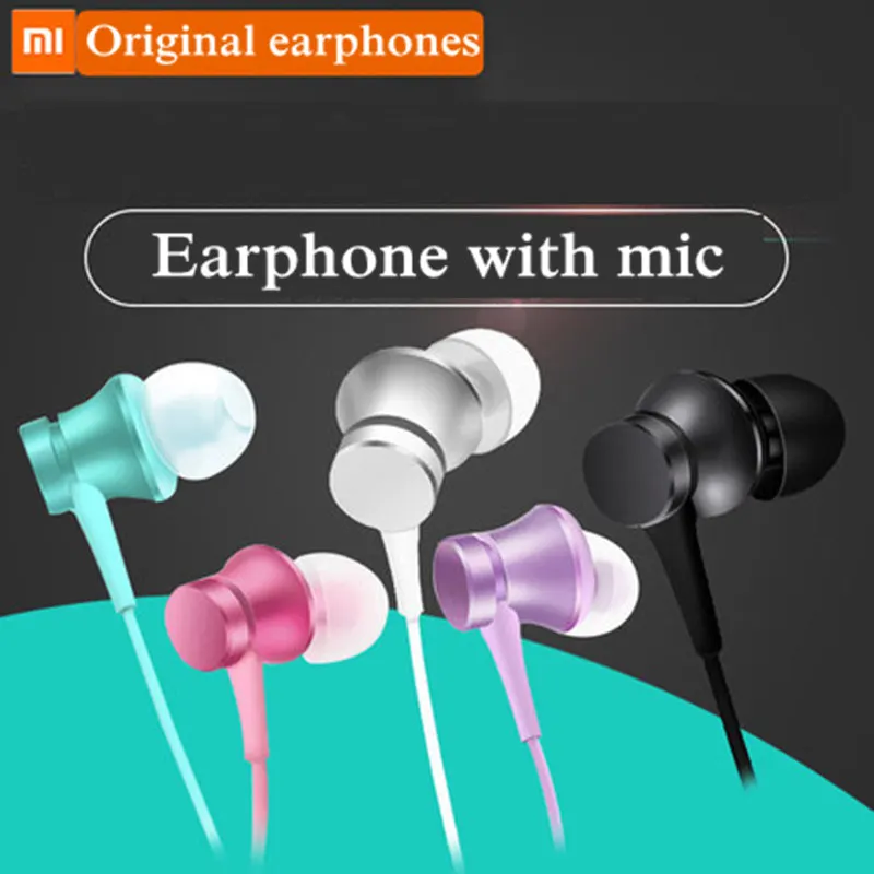 

Original Xiaomi Earphone Mi Piston youth Fresh Version In-Ear with Mic Wire Control for mobile phone xiaomi earphones headset