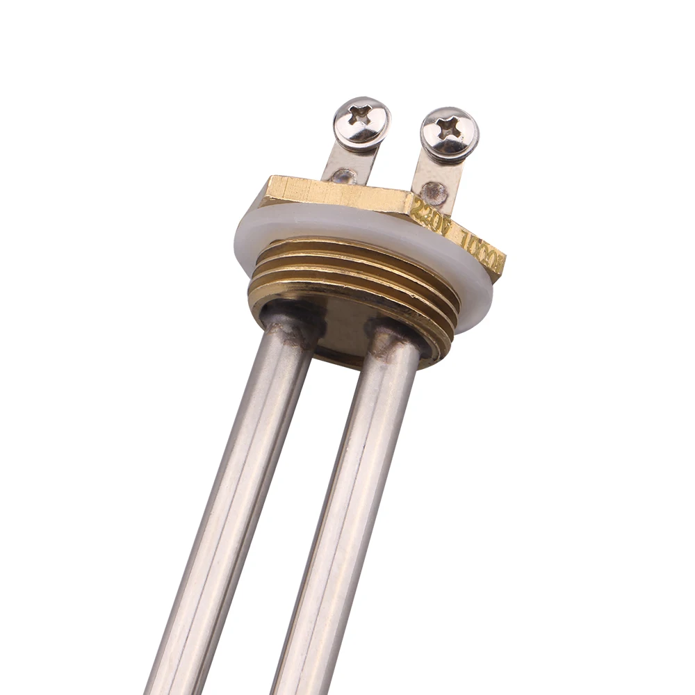 DERNORD Water Heater 220v 750w 1000w 1500w DN25 SUS304 Electrical Heating Element Immersion Tube Water Heater Element water heating rod,electric water heater device,cartridge heaters,water heater fittings