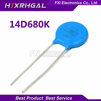 

10PCS 680K Piezoresistor 14D680K 68V Varistor Resistor