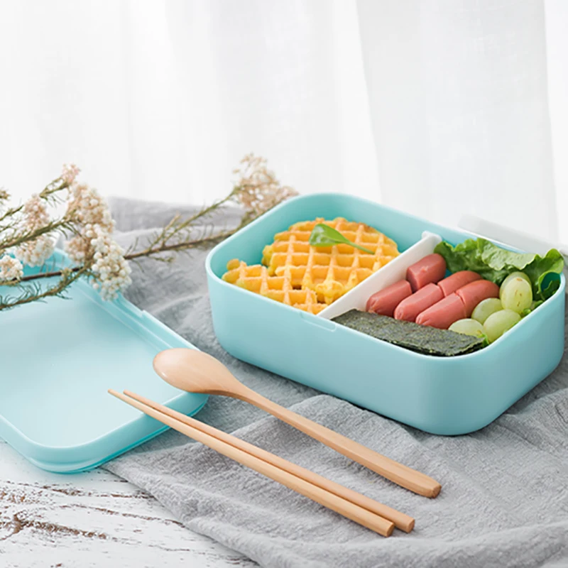 

ONEUP Leakproof Lunch Box Portable BPA Free Bento Box With Spoon and Chopsticks Microwavable Food Container With Compartments