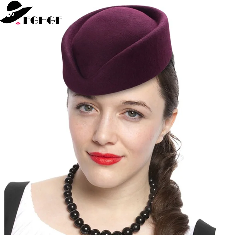 Buy FGHGF Top Quality Women Wool Felt Beret Hat