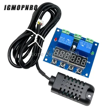 

XH-M452 Thermostat Temperature Humidity Control Thermometer Hygrometer Controller Module DC 12V LED Digital Display Dual Output