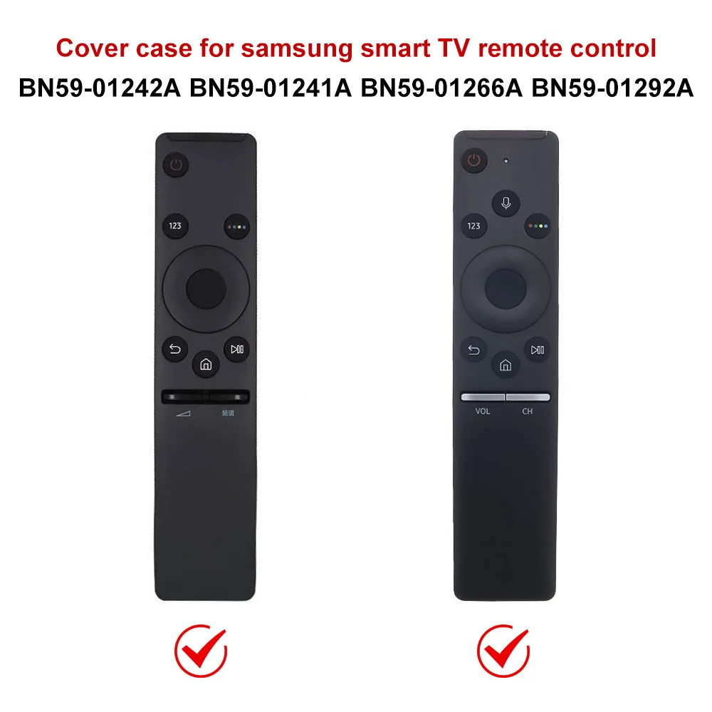 

Soft Silicone TPU Protective Case Remote Colorful Cover Case For Samsung Smart TV Voice Version Remote Control Set