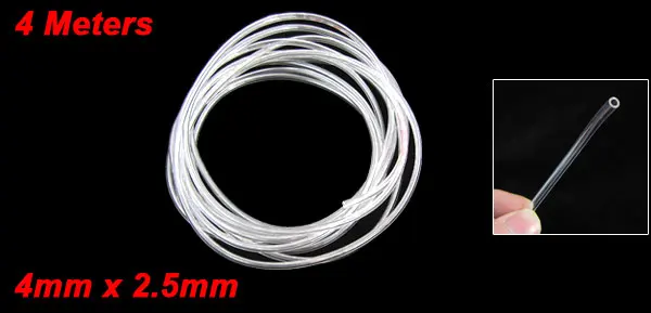 Tubo In Poliuretano Trasparente 4mm - 4 Metri Per Aria E Fluidi - Foto 3
