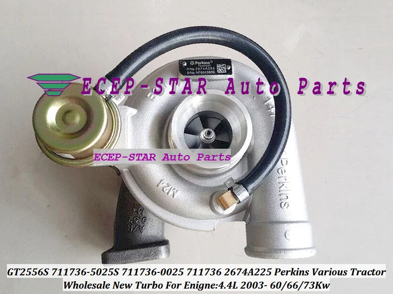 GT2556S 711736-5025S 711736-0025 711736-0029 2674A225 Turbo For Perkins Various Tractor 4.4L 2003- 60 66 73Kw  (3)
