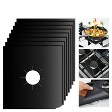 4 шт./лот газовые протекторы для плиты многоразовые антипригарные горелки защита от пожарных травм лайнер Крышка для кухни специальные аксессуары