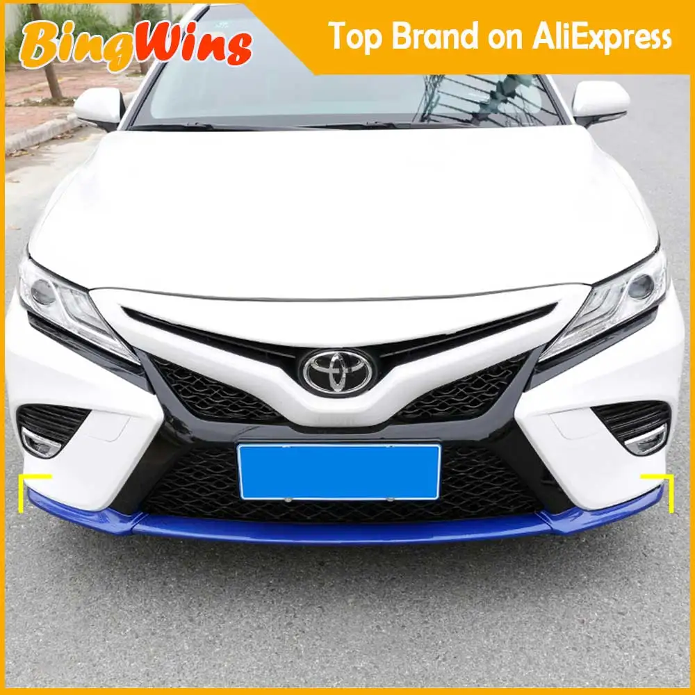 

Car stlying for Front Bottom Bumper Molding Grill Trim Front Bumper Lip Cover Strip Auto Accessories For Toyota Camry 2018
