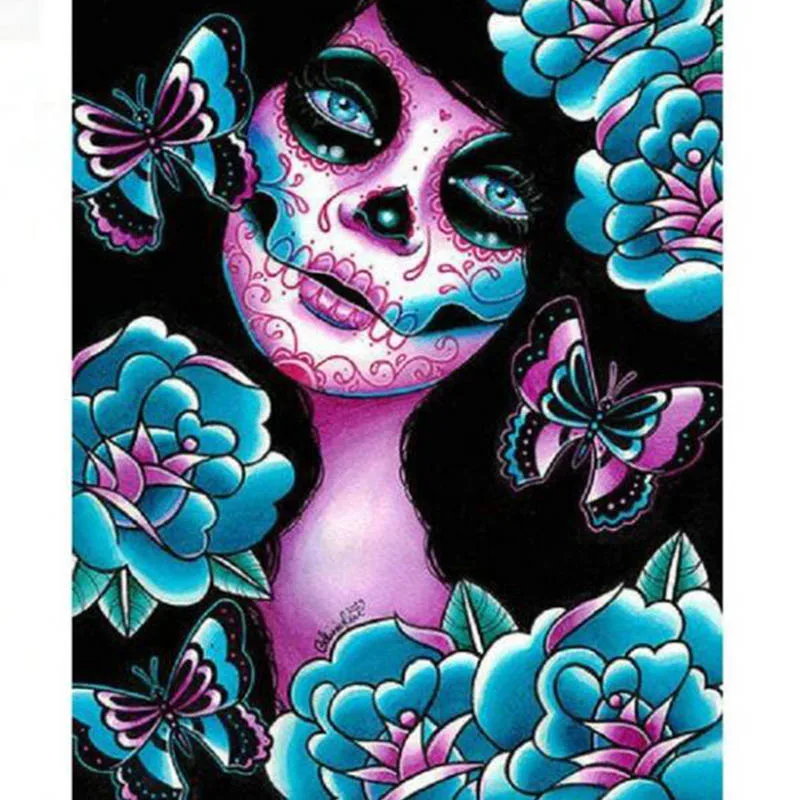 

LaoJieYuan Full Square/Round Drill 5D DIY Diamond Painting Flowers Girl Embroidery Cross Stitch 5D Home Decor Gift