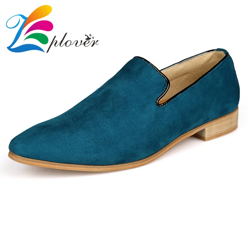 Prix Zplover Hommes Chaussures 2016 De Mode Bout Pointu Hommes velours Mocassins En Cuir Souple Plat Chaussures Pour Hommes Designer Chaussures Zapatillas Hombre