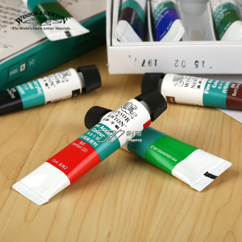 Бесплатная доставка Winsor Newton 18 цветов акриловая краска набор настенная одежда