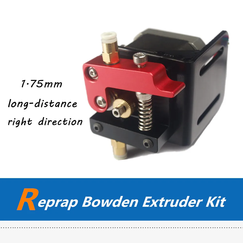 cheap Metal Long Distance Bowden Extruder Kit, Right Hand 3D Printer Extruder Set for 1.75mm Filament
