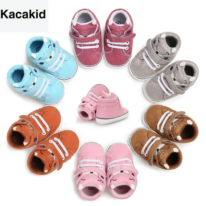 

0-18M Infant Baby Boys Girls Casual Cotton Shoes Baby Boy Shoes High Heel Animal Style S2