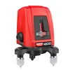 2 Red Lines 1 Point Laser Level Tape Measure 360 Degree Self-leveling Cross Laser Line Portable Tripod Laser Level Meter+Bag ► Photo 2/6
