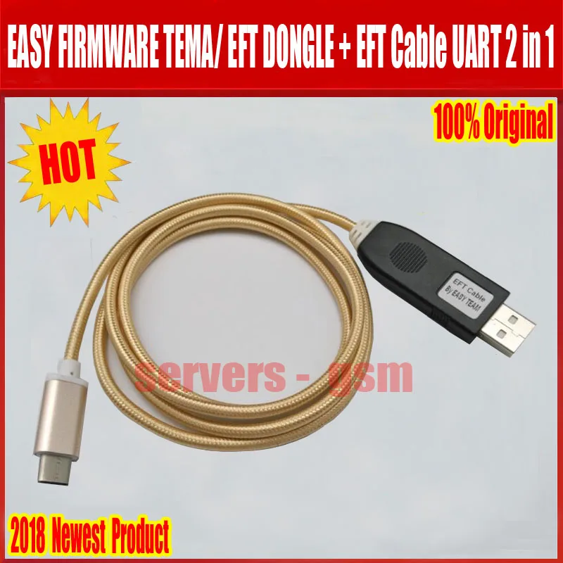 Новейший 100% оригинальный ключ EFT/прошивка EASY TEMA KEY + кабель EFT UART 2 в 1|uart cable|dongle cable |