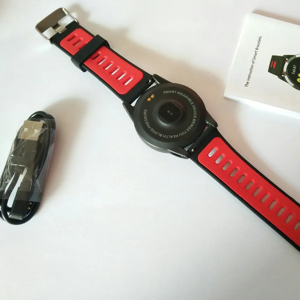 R15 умный Браслет низкое энергопотребление круглый экран Браслет спортивный водонепроницаемый браслет с монитором сердечного ритма B05 наручные часы