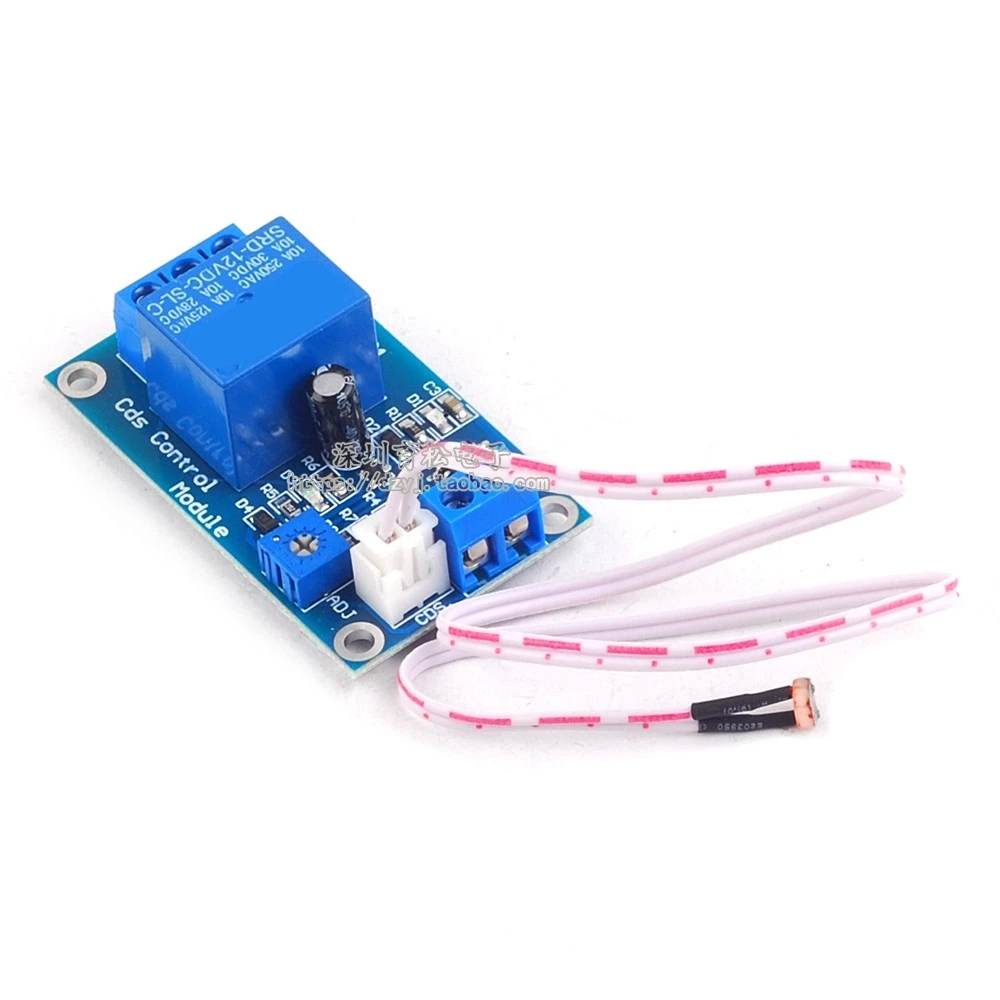 

XH-M131 DC 5V / 12V Light Control Switch Photoresistor Relay Module Detection Sensor 10A brightness Automatic Control Module