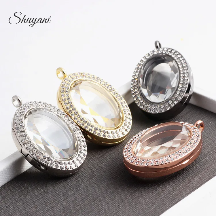 10pcs/lot Classic Oval Shaped Floating Locket Photo Living Glass Memory Pendant Fit Necklaces Jewelry Wholesale | Украшения и