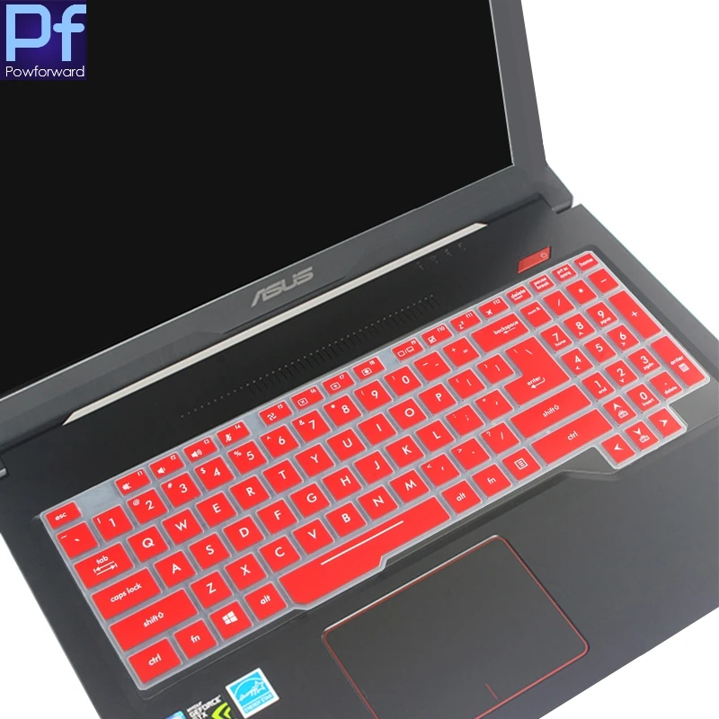 Силиконовый защитный чехол для клавиатуры ноутбука ASUS ROG STRIX HERO II GL504G GL504GM GL504GS 15,6'' - Цвет: red