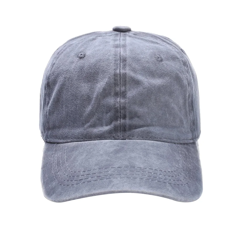 Women and Men Fashion Baseball Caps Solid Color Unisex Adult Hat (Grey) | Аксессуары для одежды