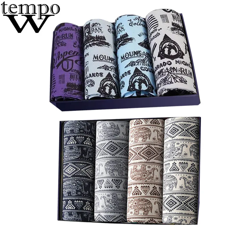 

WTEMPO 8 pcs/lot Mens Underwear Boxers Men's Sexy Underpants Breathable Boxer For Mens Modal Shorts Panties Calzoncillos boxer