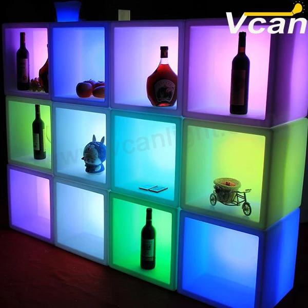 glowing storage container/LED ice bucket/light up cube