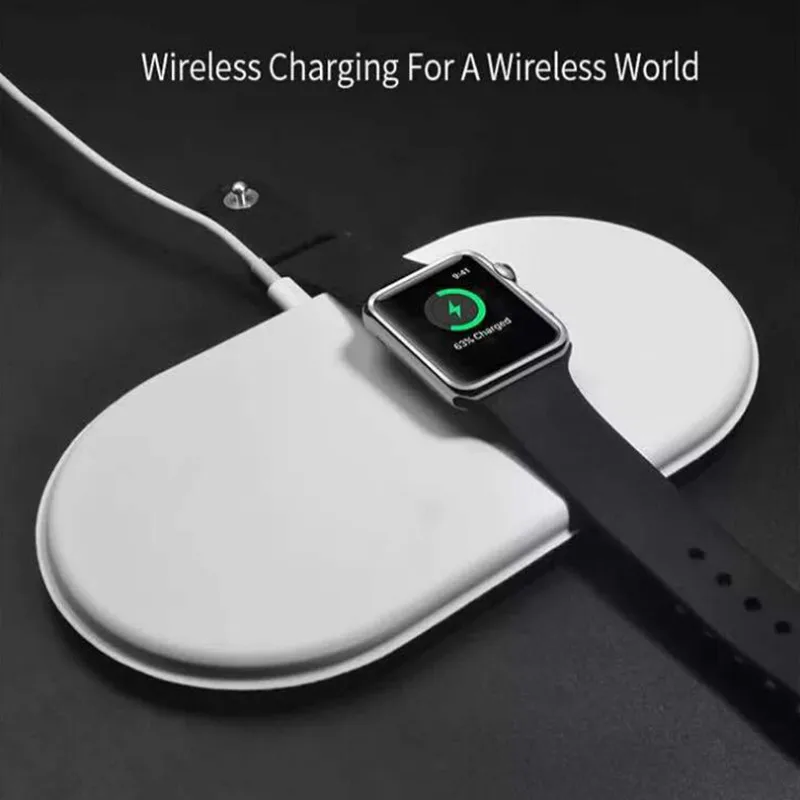 Беспроводное зарядное устройство 3 в 1 QI для iPhone X iWatch 2 быстрое Samsung Note8 S8Plus S7Edge S9