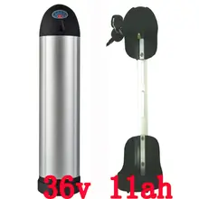 US EU No Tax Free customs fee 500W 36V Electric Bicycle Battery 36V 11AH Bottle Lithium Battery with 15A BMS 42V 2A charger