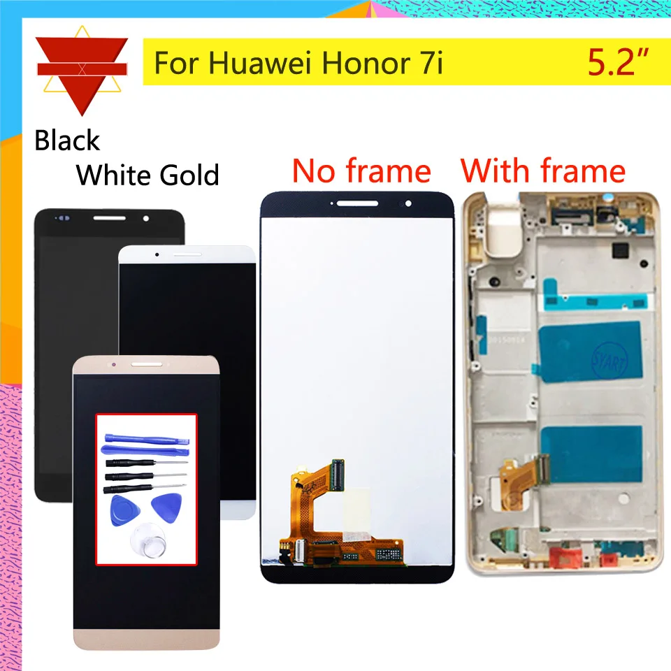 

Original 5.2" For HUAWEI Honor 7i LCD Display Touch Screen Digitizer with Frame PATH-AL00 ATH-CL00 ATH-TL00 ATH-UL00 Shot X LCD