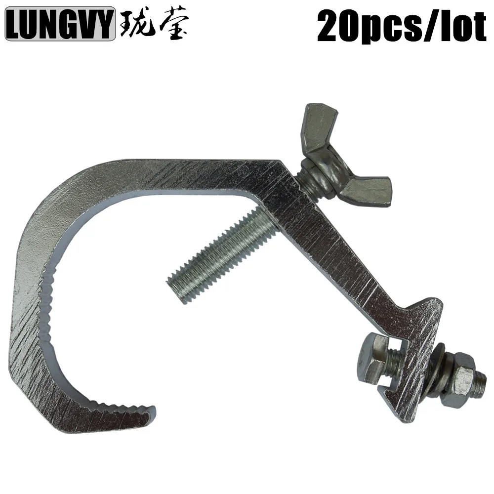 

Free Shipping 20pcs/Lot 40-60mm Truss Stage Light 20kg LED Par Light Clamp Aluminium Moving Head Light Dj Hook