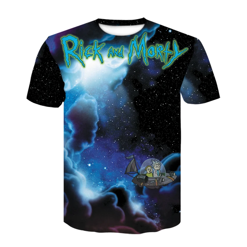 

funny man t-shirts rick and morty anime 3D Print Cool Tshirt Men/Women Short Sleeve menswear 2019 New men's shirt male Tees Tops