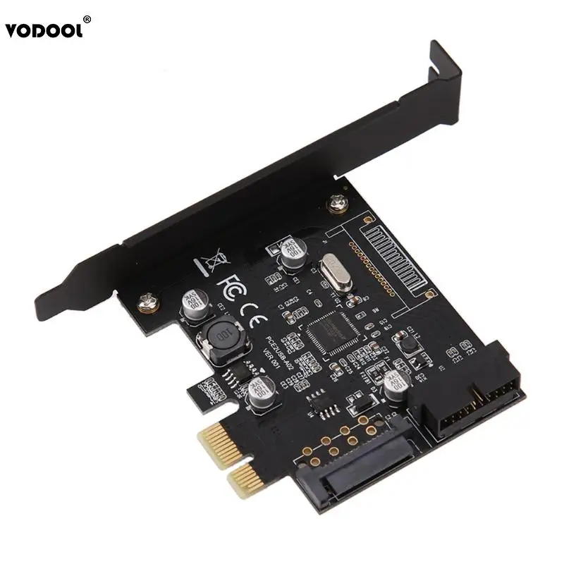

USB 3.0 PCI-E Express 19pin Connector 15pin SATA Power Expansion Controller Adapter Card for Window / XP / VISTA