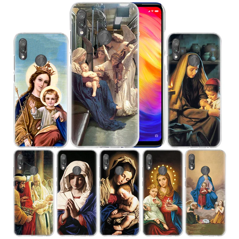 

Virgin Mary Christian Case for Xiaomi Redmi Go Note 7 6 6A Pro S2 5 5A 4X Mi A1 A2 9 Mix 3 5G 8 lite Play F1 Hard PC Phone Cover