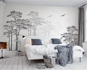 Image for Custom Wallpaper Home Decorative Mural Black & 