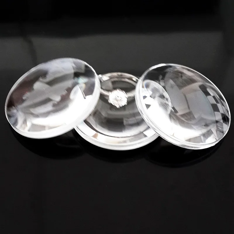Buy 100PCS 37mm Acrylic Plastic Focal Length 45mm Optics Double Convex Lens 3D