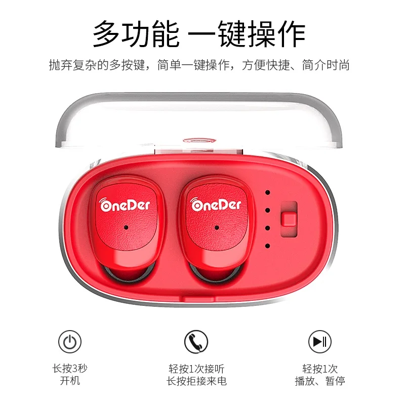 Oneder W11 TWS True Wireless Bluetooth V5.0 стерео технология наушников может использоваться