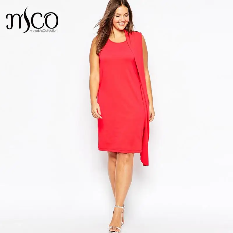 2016 Fashion Fold Sash Front Shift Dress Sleeveless Formal Summer