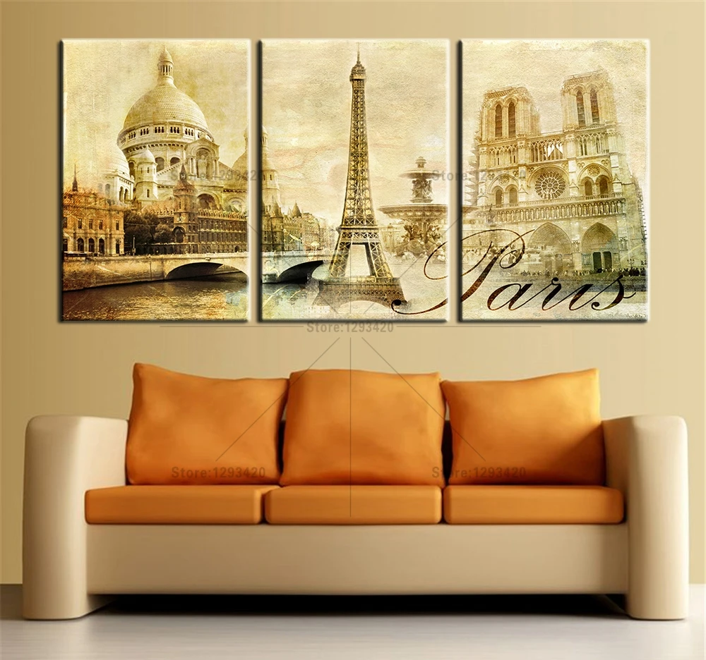 

Diamond Embroidery The Eiffel Tower 5D Diamond Painting Paris 3pcs diamond Cross Stitch Needlework Full Diamond mosaic Decor
