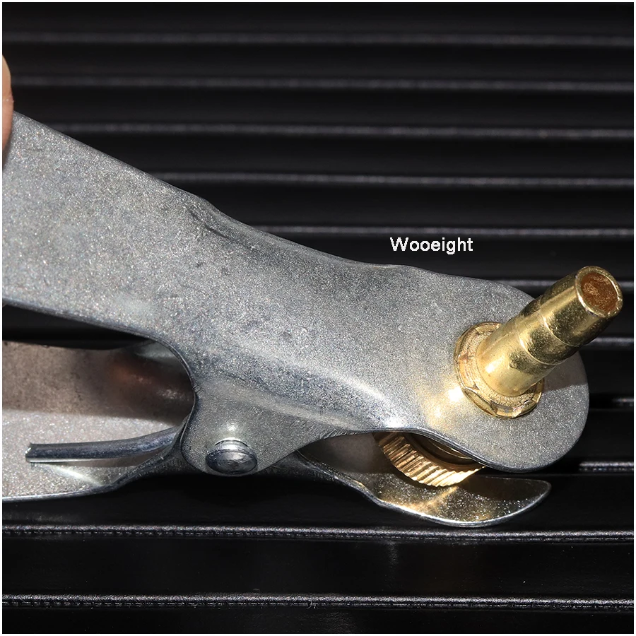 Wooeight 1Pc New 6mm Zinc alloy inflatable Car Truck Tire Clamp Brass Valve Air Pump Chuck Clip Tire Valve Collet Pneumatic Pump (6)
