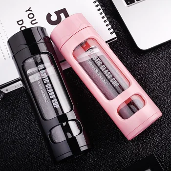 

420ml Leak-Proof Glass Mug With Tea Infuser Anti-Hot Coffee Tea Cups Travel Mugs Gifts Thermocup Thermomug