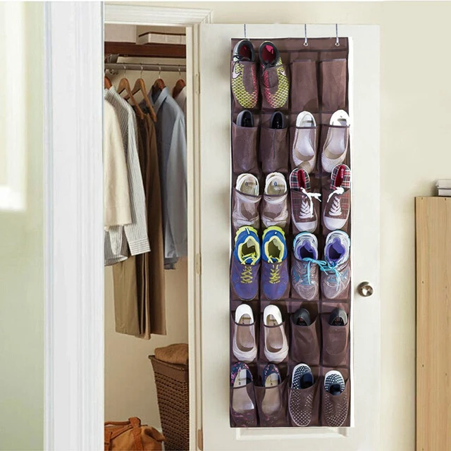 24 Pockets Large Folding Wardrobe Hanging Bags Cavas Organizer 24 Pockets Large Folding Wardrobe Hanging Bags Cavas Organizer Closet Shoes Storage Bag Trunk Rangement For Toys