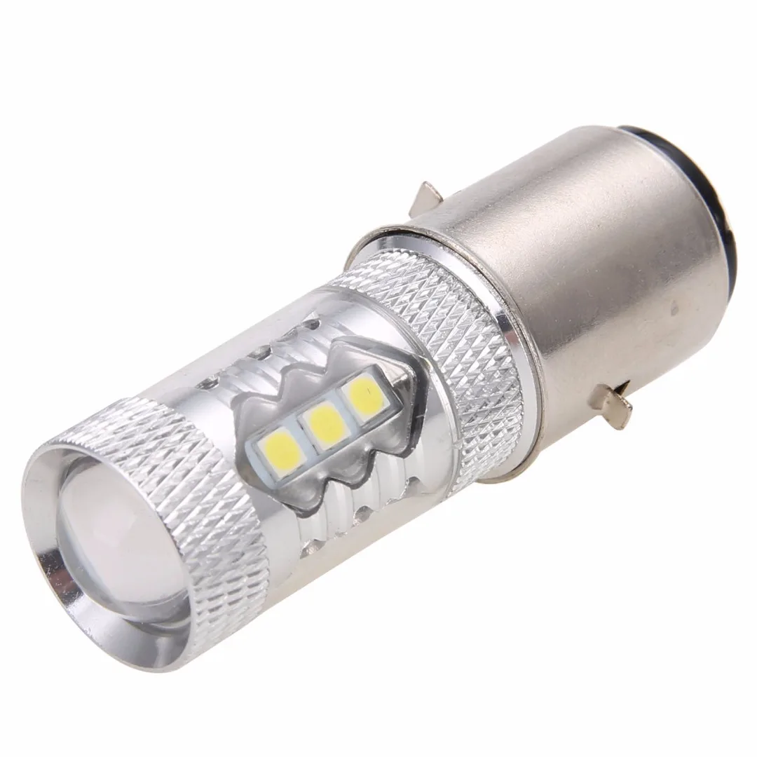 

1PC BA20D H6 80W LED Light 12V Motorcycle Headlight Fog DRL Light Bulb Super Bright White Lamp for Bike Moped Scooter ATV