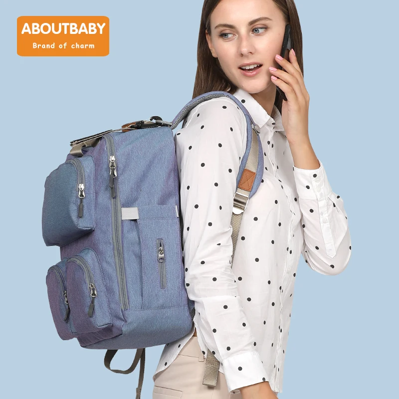 Сумка для подгузников большой емкости, сумка для детских подгузников, рюкзак для путешествий, водонепроницаемый рюкзак