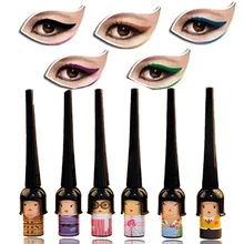 1 шт.; ; Прямая поставка; MOONBIFFY черный Водонепроницаемый милые куклы жидкая подводка для глаз пера косметическая Eye Liner