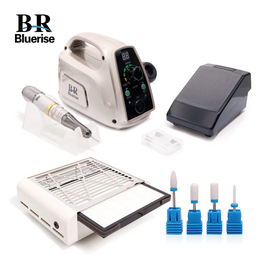 

Nail Dust Collector 40w Vacuum Cleaner and Manicure Machine Electric Nail Drill Bits Ceramic Carbide Set 110v 220v US or EU Plug