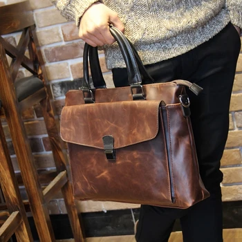 

X-Online hot sale man handbag male vintage messenger bag men large tote