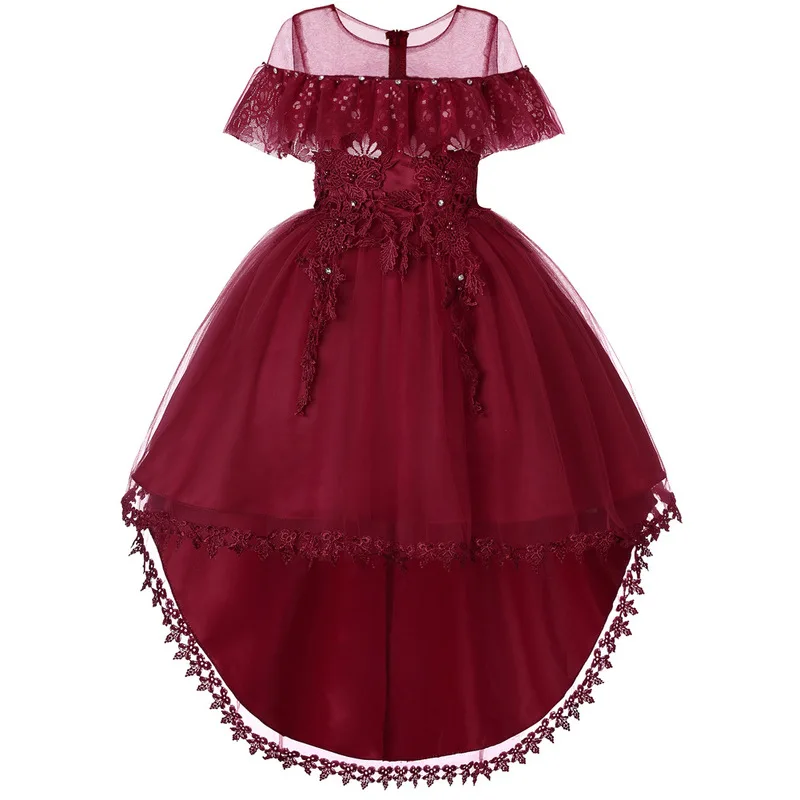 

Summer Kids Formal Dress for Girls Clothes Flower Pageant Birthday Party Princess Dress Girl Clothes 14 Years CA611