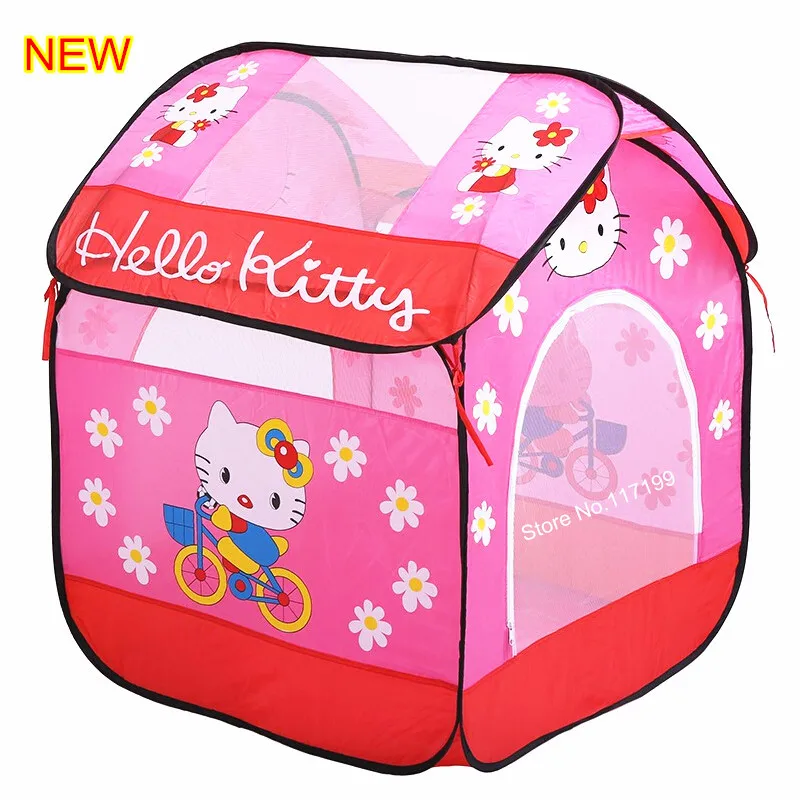 

Child Girl Gift New Arrive Pink Cartoon Play Game House Quality Kids Child Play Tent Cute Baby Breathable Toy Tent DSN001