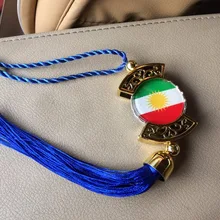 Kurdistan флаг ювелирные изделия с дизайном «карта» подвеска автомобиль/дом/офис Висячие docoration курдский подарок Новая модель